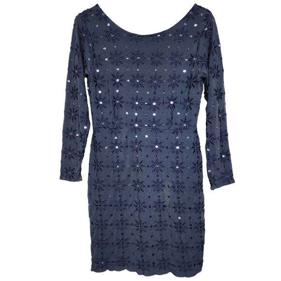 Free People Embroidered Sequin Bodycon Dress - Picture 4 of 8